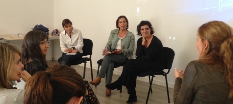 Mesa redonda con las conferenciantes: Amaia Hervás, Carme Hortal y Jèssica Serrano(Jornada TEA al Centro psicopedagógico Tangram de la Bisbal d’Empordà)