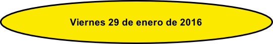 Viernes 29 de enero de 2016